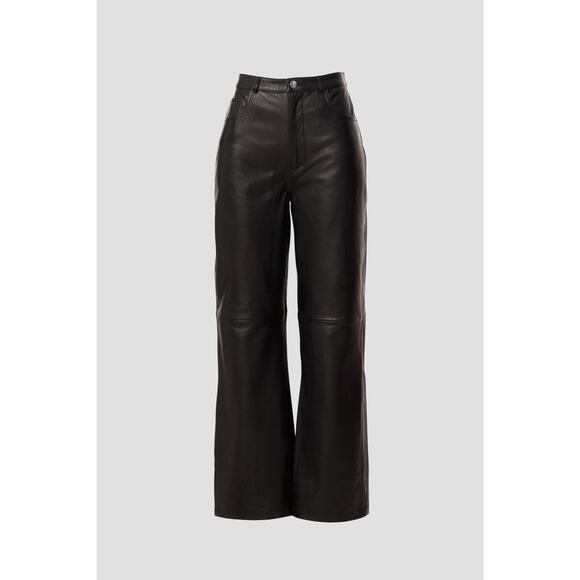 Veda Womens Leather Pants Black Size 8 - Picture 4 of 12